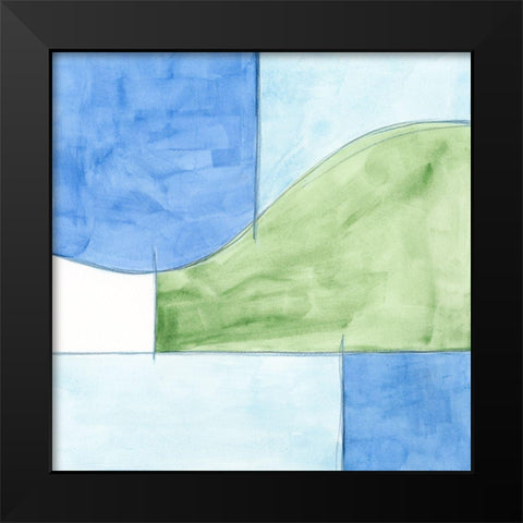 Patch IV Black Modern Wood Framed Art Print by Holland, J.