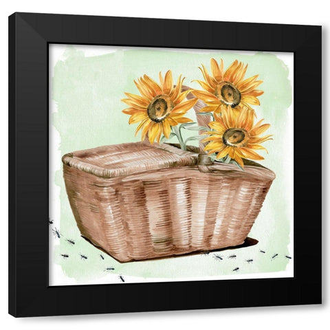Summer Picnic II Black Modern Wood Framed Art Print with Double Matting by Parker, Jennifer Paxton