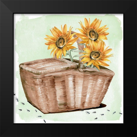 Summer Picnic II Black Modern Wood Framed Art Print by Parker, Jennifer Paxton