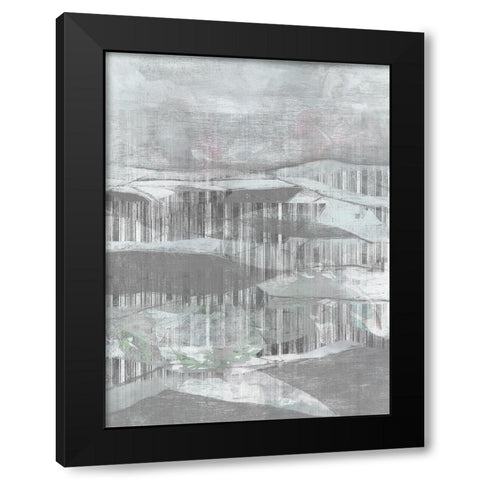 Grey Rolling Hills II Black Modern Wood Framed Art Print by Goldberger, Jennifer