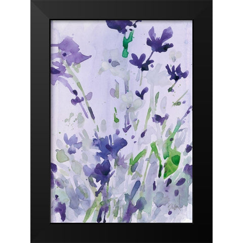 Violet Garden Moment II Black Modern Wood Framed Art Print by Dixon, Samuel
