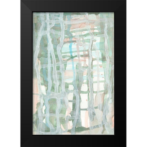 Lattice Memory I Black Modern Wood Framed Art Print by Stramel, Renee W.