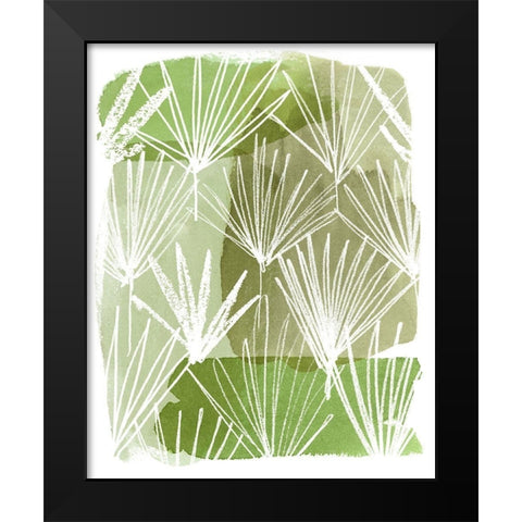 Patch Palms II Black Modern Wood Framed Art Print by Popp, Grace