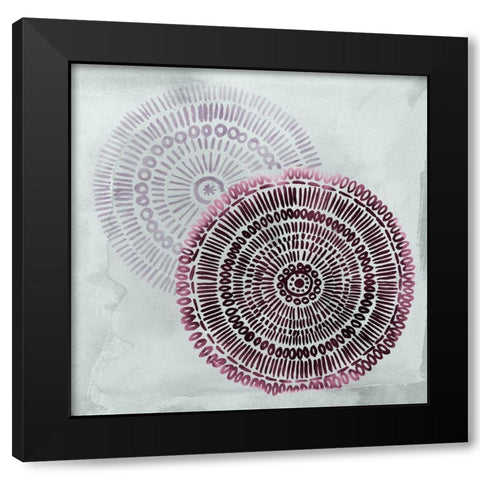Berry Mandalas I Black Modern Wood Framed Art Print by Popp, Grace