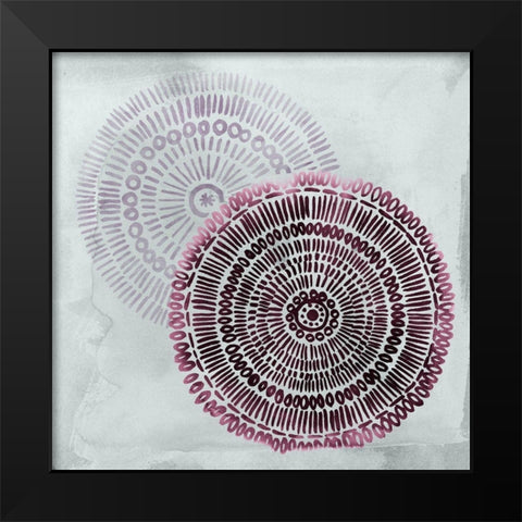 Berry Mandalas I Black Modern Wood Framed Art Print by Popp, Grace