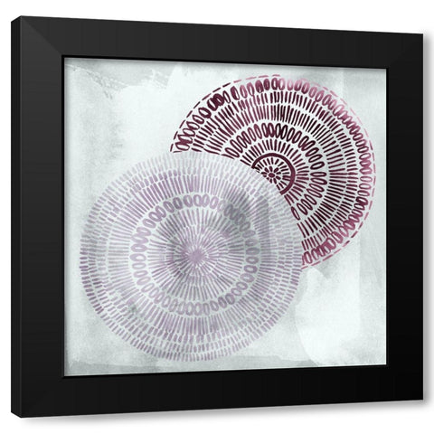 Berry Mandalas II Black Modern Wood Framed Art Print by Popp, Grace