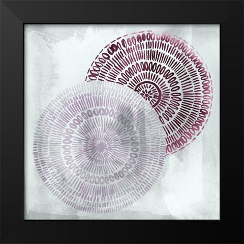 Berry Mandalas II Black Modern Wood Framed Art Print by Popp, Grace