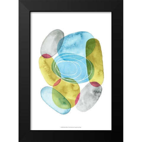 Sunlit Pebbles I Black Modern Wood Framed Art Print by Popp, Grace