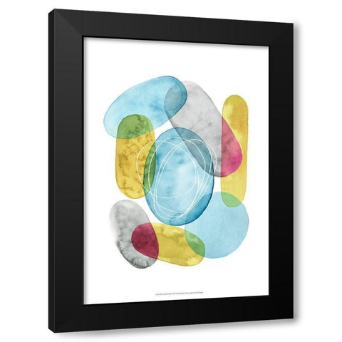 Sunlit Pebbles II Black Modern Wood Framed Art Print with Double Matting by Popp, Grace