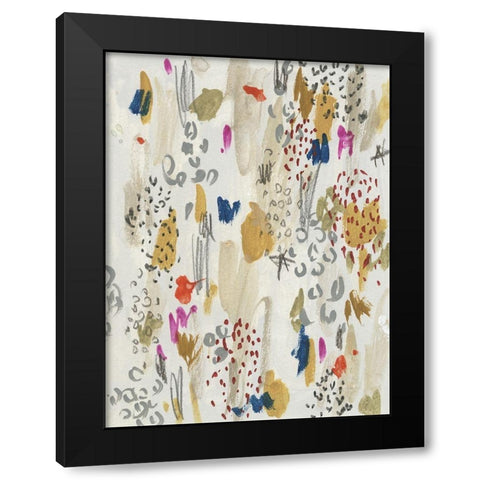 Wild Landscape I Black Modern Wood Framed Art Print with Double Matting by Wang, Melissa