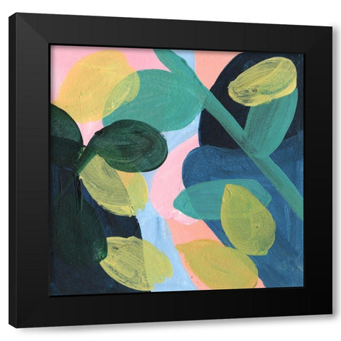 May Branches I Black Modern Wood Framed Art Print with Double Matting by Wang, Melissa