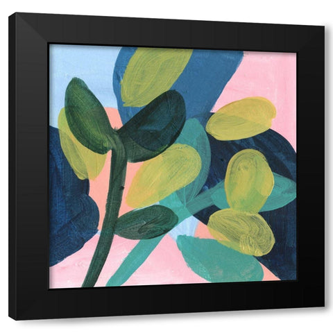 May Branches II Black Modern Wood Framed Art Print with Double Matting by Wang, Melissa