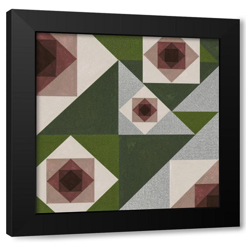 Garden Preview II Black Modern Wood Framed Art Print by Wang, Melissa