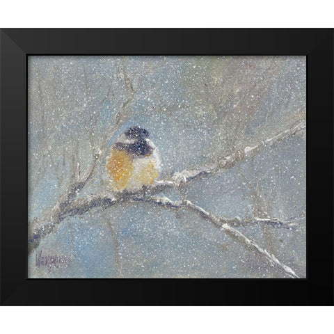 Chance of Snow I Black Modern Wood Framed Art Print by Wendling, Marilyn