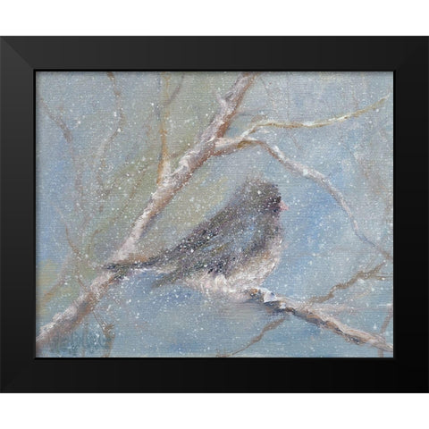 Chance of Snow II Black Modern Wood Framed Art Print by Wendling, Marilyn