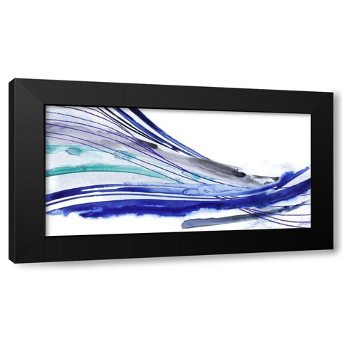 Wave Surge II Black Modern Wood Framed Art Print with Double Matting by Popp, Grace