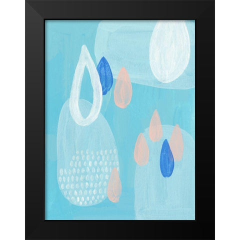 Azure I Black Modern Wood Framed Art Print by Wang, Melissa