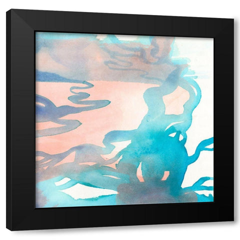 Suffusion II Black Modern Wood Framed Art Print with Double Matting by Douglas, Jamie