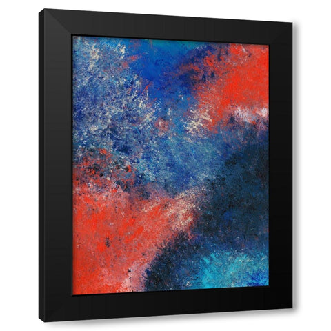 Harmonious Balance I Black Modern Wood Framed Art Print by Moore, Regina