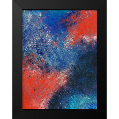 Harmonious Balance I Black Modern Wood Framed Art Print by Moore, Regina