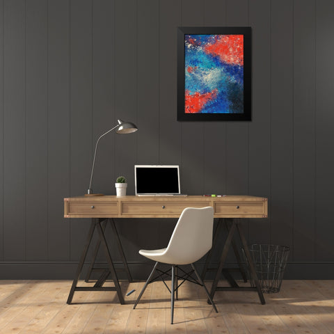 Harmonious Balance II Black Modern Wood Framed Art Print by Moore, Regina