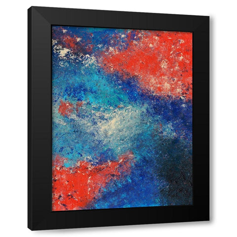 Harmonious Balance II Black Modern Wood Framed Art Print by Moore, Regina