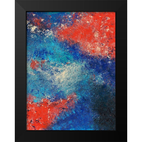 Harmonious Balance II Black Modern Wood Framed Art Print by Moore, Regina