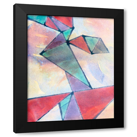 Lucent Shards I Black Modern Wood Framed Art Print with Double Matting by Douglas, Jamie