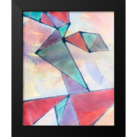 Lucent Shards I Black Modern Wood Framed Art Print by Douglas, Jamie