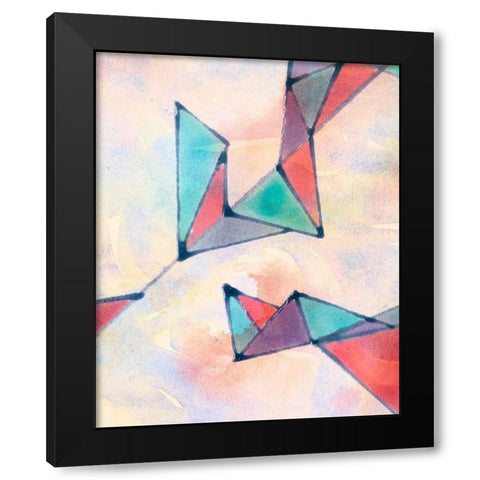 Lucent Shards II Black Modern Wood Framed Art Print by Douglas, Jamie