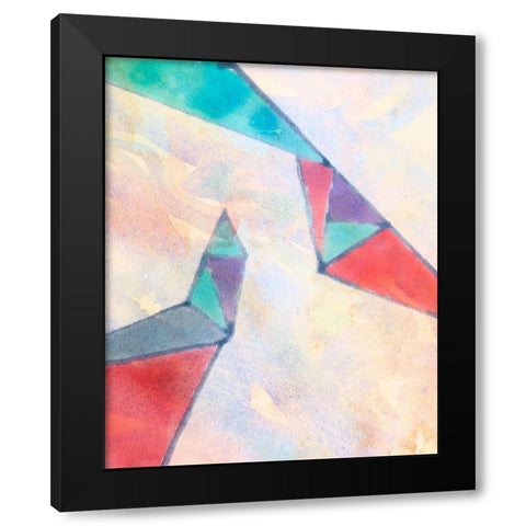 Lucent Shards III Black Modern Wood Framed Art Print by Douglas, Jamie