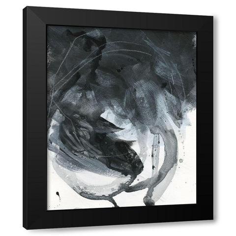 Broken Abstract I Black Modern Wood Framed Art Print by Parker, Jennifer Paxton