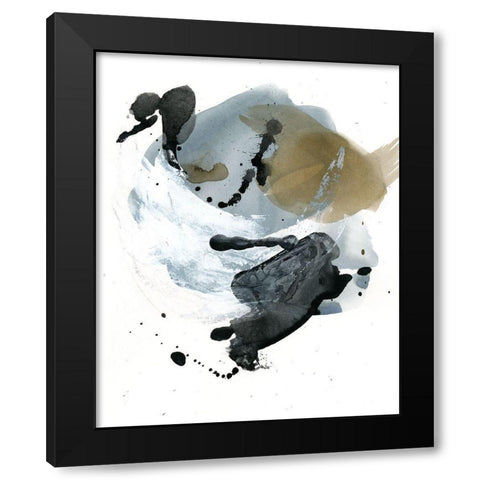 Raku Abstract I Black Modern Wood Framed Art Print by Parker, Jennifer Paxton