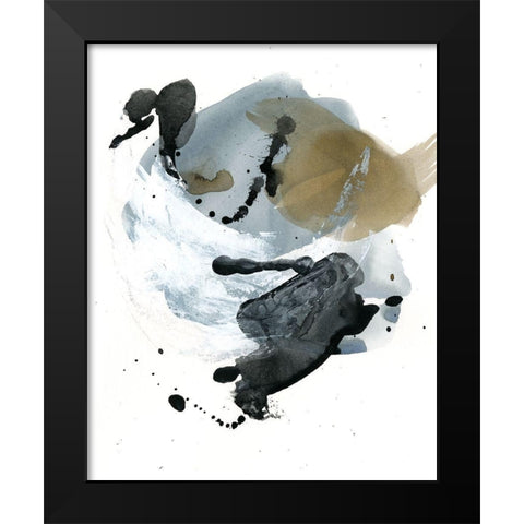 Raku Abstract I Black Modern Wood Framed Art Print by Parker, Jennifer Paxton