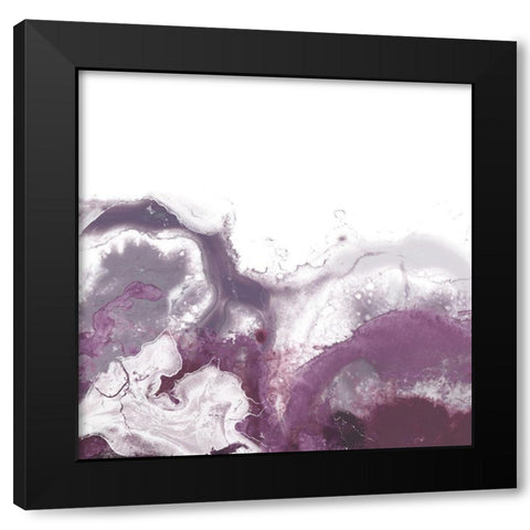 Orchid Wave II Black Modern Wood Framed Art Print with Double Matting by Vess, June Erica