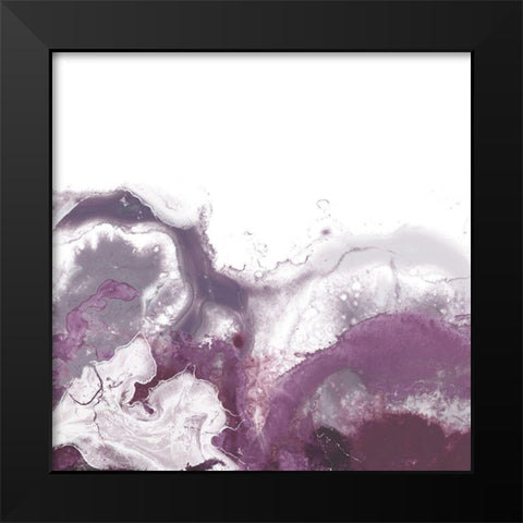 Orchid Wave II Black Modern Wood Framed Art Print by Vess, June Erica