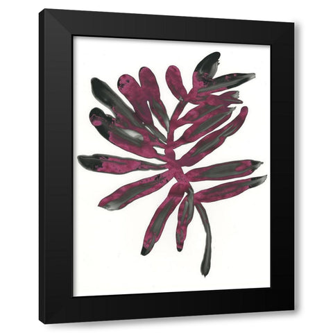 Foliage Fossil III Black Modern Wood Framed Art Print with Double Matting by Vess, June Erica