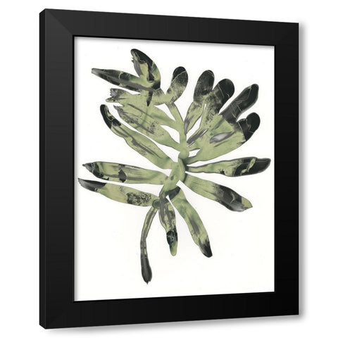 Foliage Fossil V Black Modern Wood Framed Art Print by Vess, June Erica