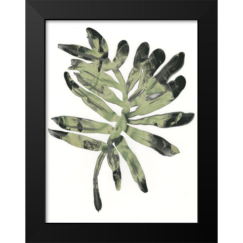 Foliage Fossil V Black Modern Wood Framed Art Print by Vess, June Erica