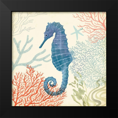 Underwater Whimsy IV Black Modern Wood Framed Art Print by Borges, Victoria