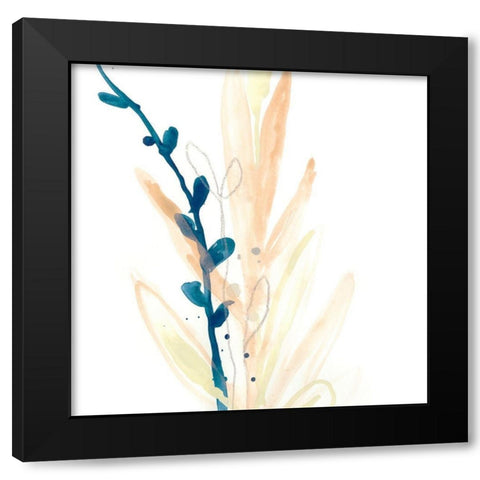 Botany Gesture IV Black Modern Wood Framed Art Print by Vess, June Erica