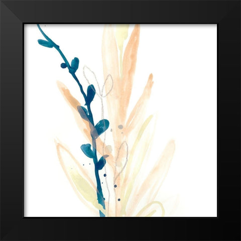 Botany Gesture IV Black Modern Wood Framed Art Print by Vess, June Erica