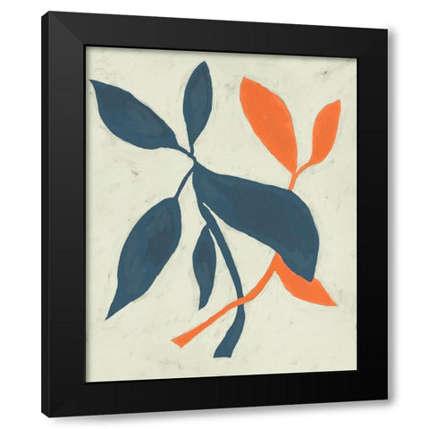 Tropic I Black Modern Wood Framed Art Print with Double Matting by Zarris, Chariklia