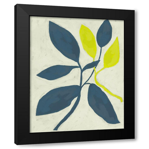 Tropic II Black Modern Wood Framed Art Print by Zarris, Chariklia