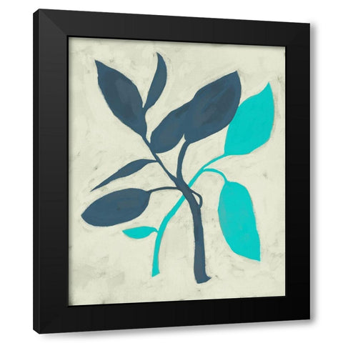 Tropic III Black Modern Wood Framed Art Print with Double Matting by Zarris, Chariklia