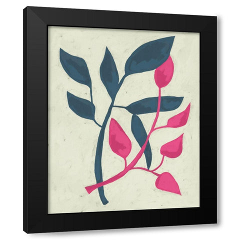 Tropic IV Black Modern Wood Framed Art Print by Zarris, Chariklia