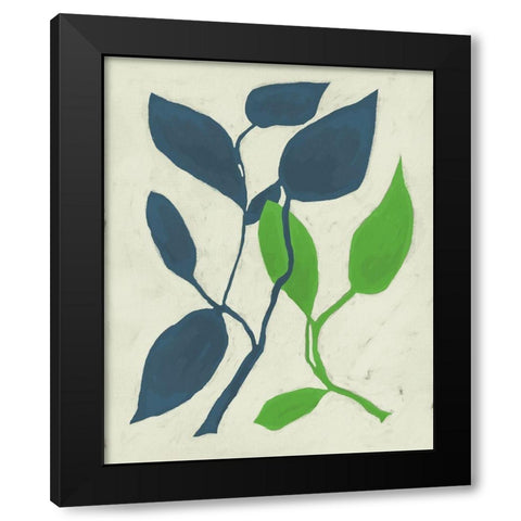 Tropic VI Black Modern Wood Framed Art Print by Zarris, Chariklia