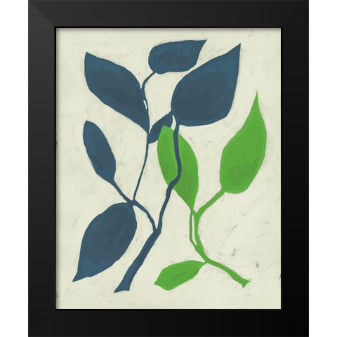 Tropic VI Black Modern Wood Framed Art Print by Zarris, Chariklia