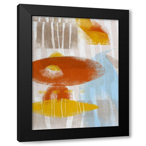 Calder I Black Modern Wood Framed Art Print with Double Matting by Deans, Karen
