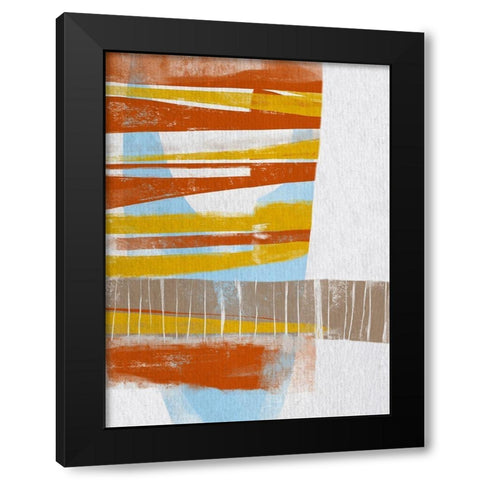 Calder II Black Modern Wood Framed Art Print with Double Matting by Deans, Karen